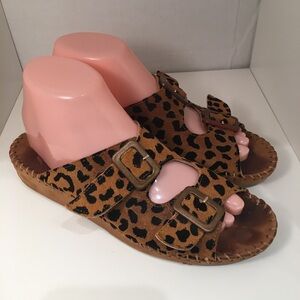 L.A Plume leopard Print Shoes Size 39